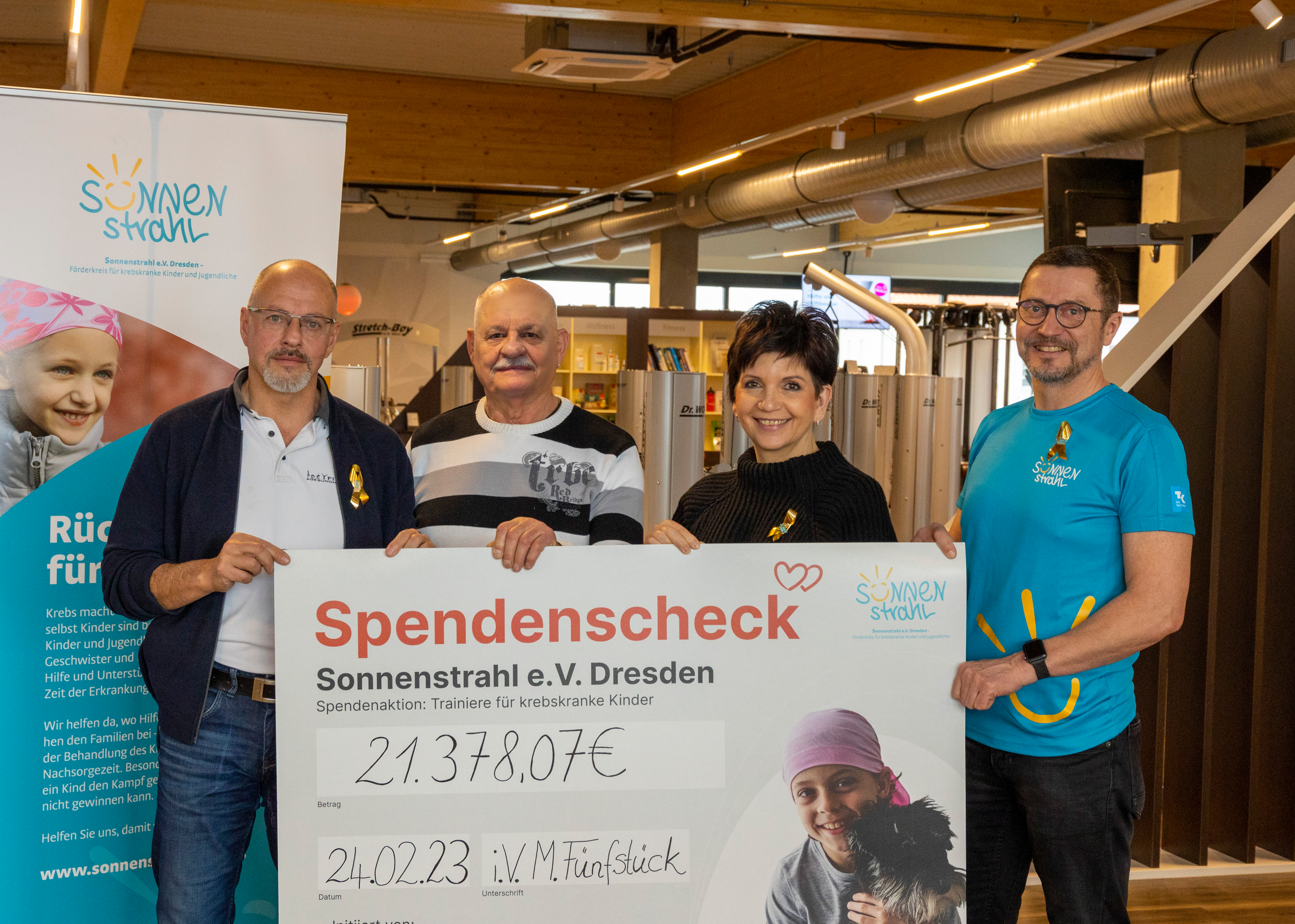 21.378,07€ für den Sonnenstrahl e.V Dresden