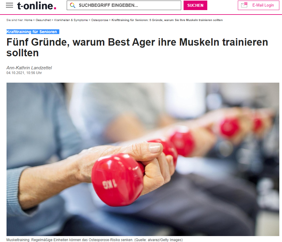 Krafttraining für Senioren 