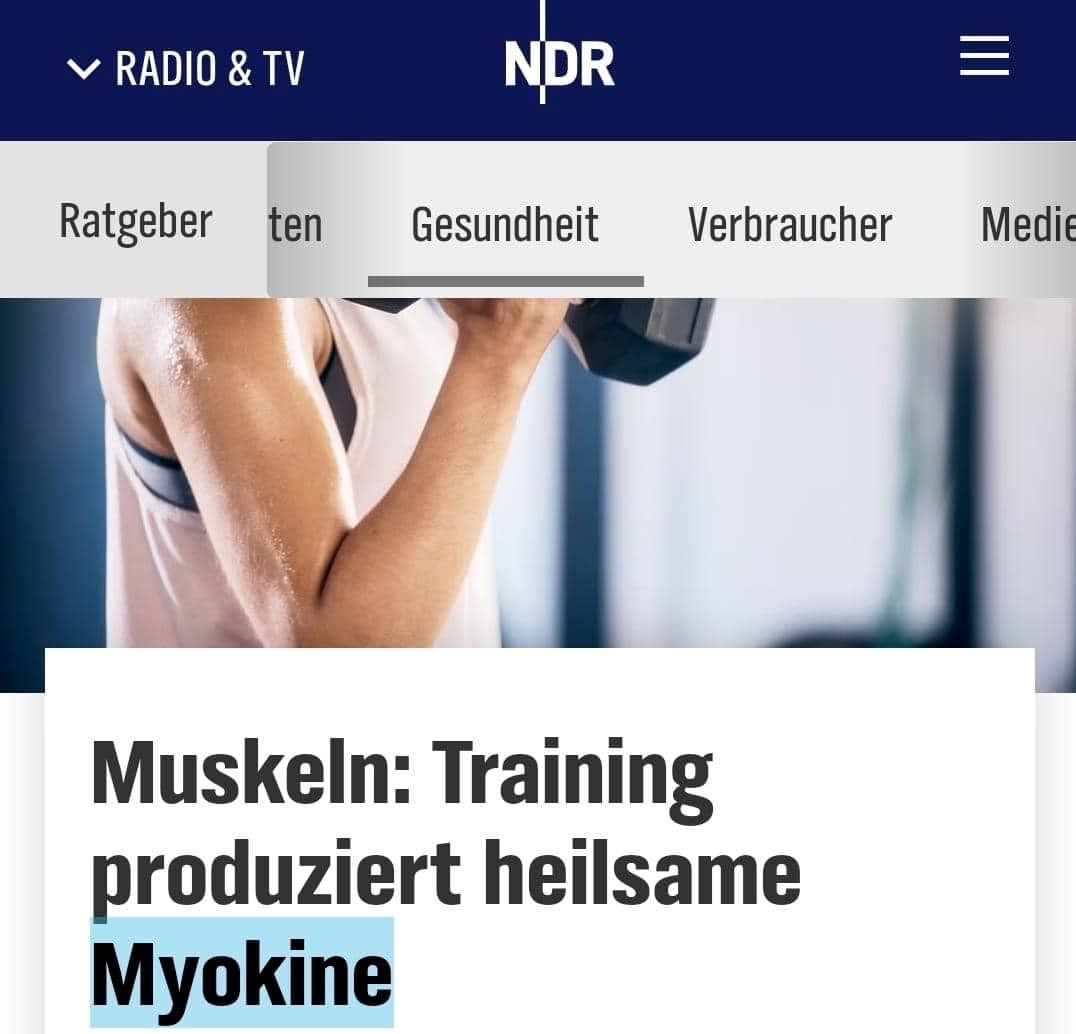 Training produzieren heilsame Myokine